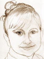 ilustrační obrázek - detail obličeje - nakreslení oka
